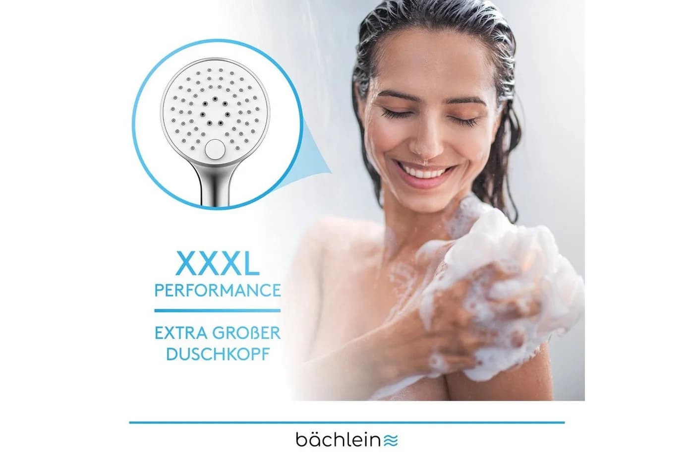 Bächlein Duschbrause Brausekopf Handbrause mit 3 Strahlarten - Bild 4