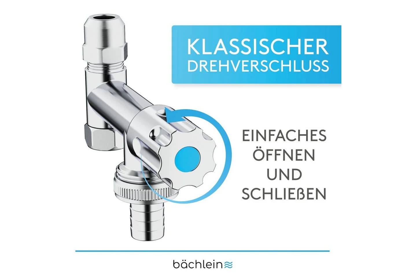 Bächlein Gerätezusatzventil Eckfix - Eckventil mit Maschinenanschluss - Bild 3