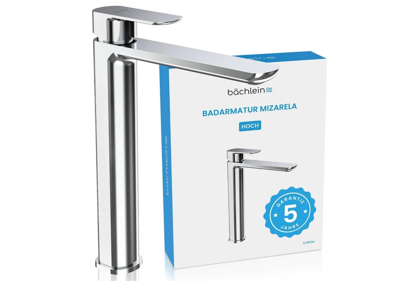 Bächlein Badarmatur Mizarela hoch - klassisches Design - ideal für Aufsatzwaschbecken - Bild 2