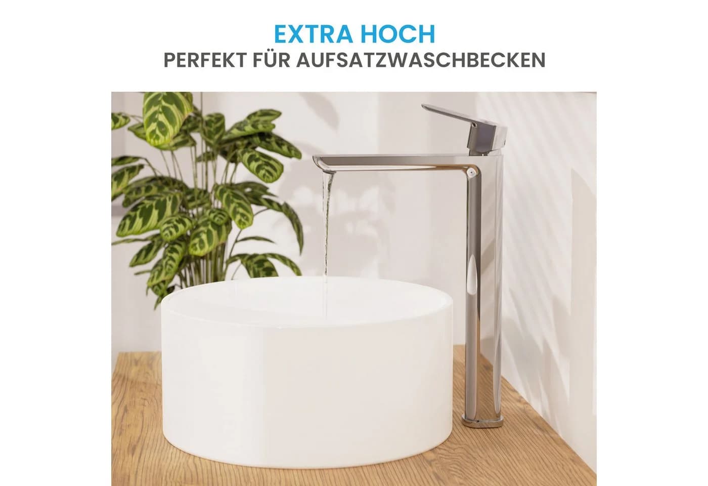 Bächlein Badarmatur Mizarela hoch - klassisches Design - ideal für Aufsatzwaschbecken - Bild 4