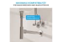 Bächlein Siphon Eleganter Waschbeckenablauf Edelstahl Gebürstet Bild 4