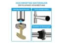Bächlein Siphon Eleganter Waschbeckenablauf Edelstahl Gebürstet Bild 5