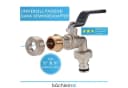 Bächlein Absperrventil Wasserhahn Garten Anthrazit mit Adapter Bild 1