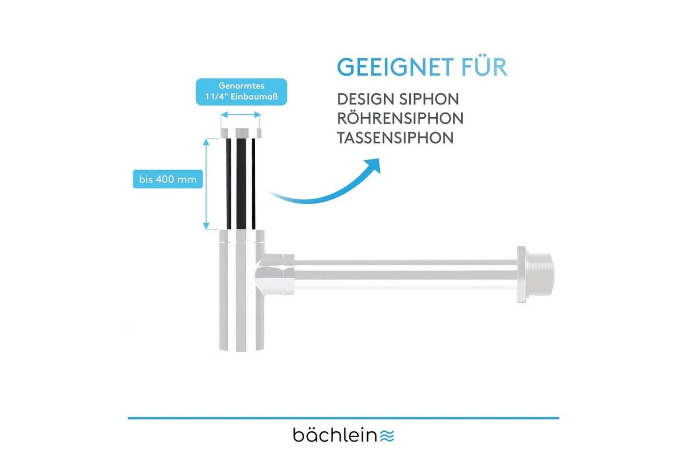 Bächlein Siphon-Tauchrohr Verlängerung 400 mm - Bild 4