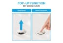 Bächlein Ablaufgarnitur Waschbeckenabfluss Pop-Up Keramik Click-Clack Funktion Bild 1