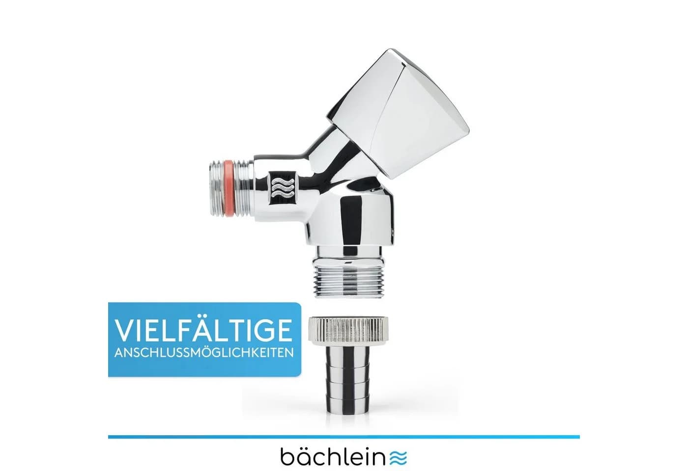 Bächlein Geräteventil 1/2 Zoll Chrom Selbstdichtend - Bild 3