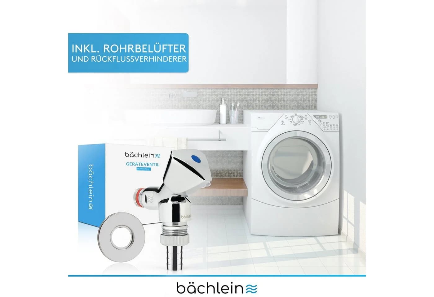 Bächlein Geräteventil 1/2 Zoll Chrom Selbstdichtend - Bild 5