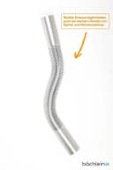 Bächlein Flexibles Wandrohr 32x300mm Chrom für Siphon Bild 4