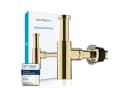 Bächlein Siphon Goldfarben 304 Edelstahl Universeller Waschbeckenablauf Bild 2