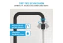 Bächlein Küchenarmatur Aufsatz Schwarz-matt 360° Schwenkbar 2 Strahlarten Bild 5