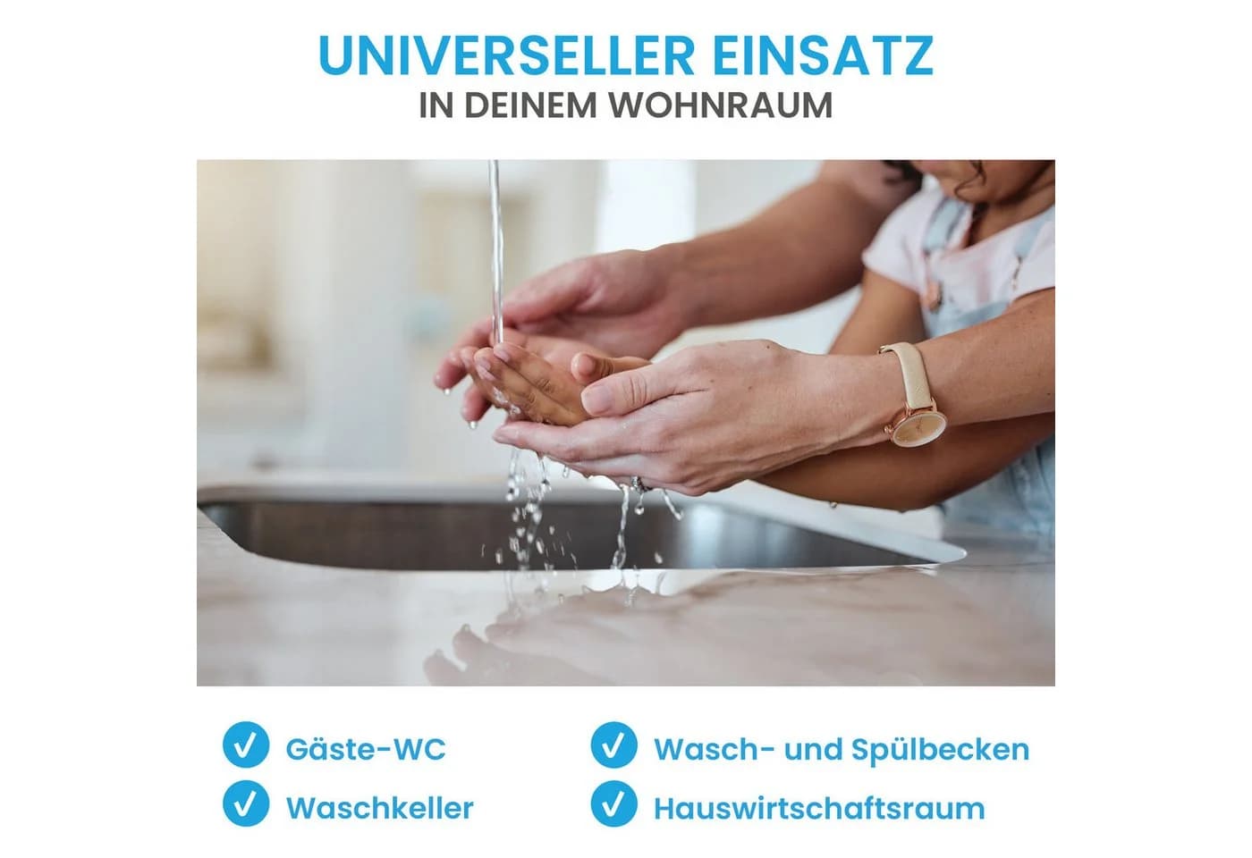 Bächlein Eckventil-Set Schnellverschluss Klassik - Bild 4
