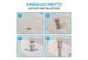 Bächlein Ablaufgarnitur Waschbeckenabfluss Pop-Up Click-Clack Funktion Bild 4