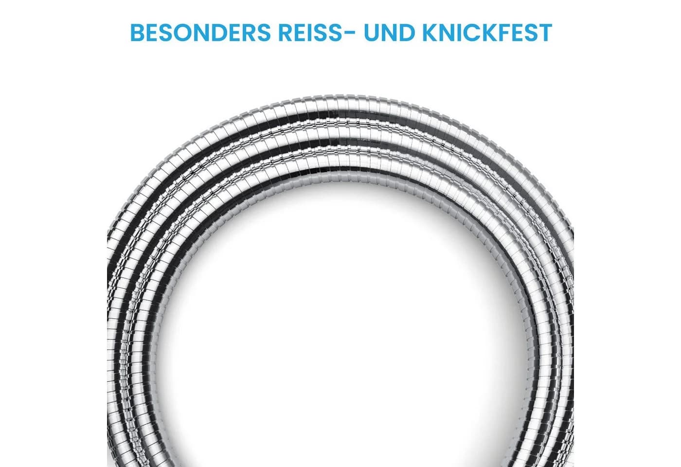 Bächlein Brauseschlauch Edelstahl 1,6m Silber - Bild 4