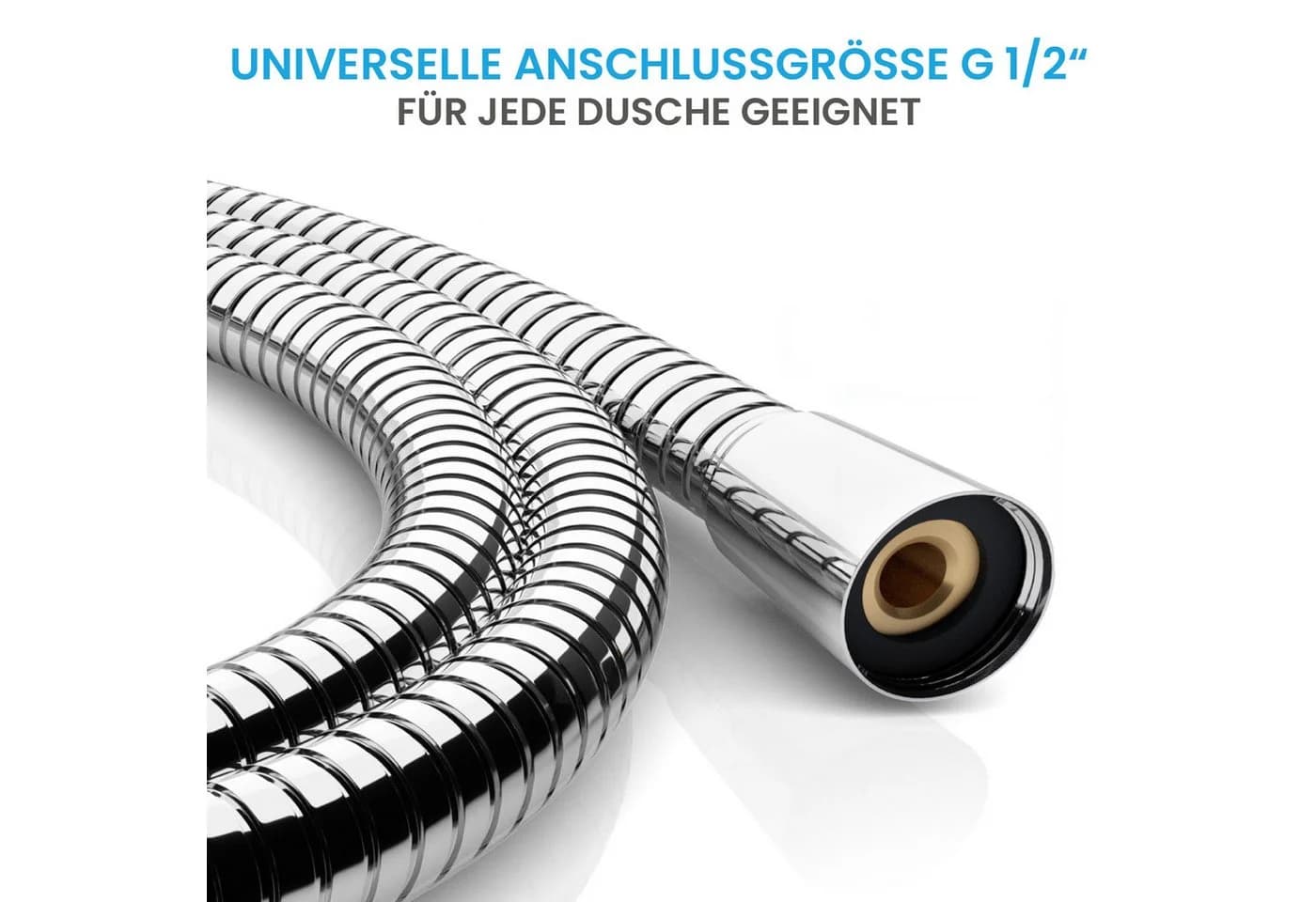 Bächlein Brauseschlauch Edelstahl 1,6m Silber - Bild 5