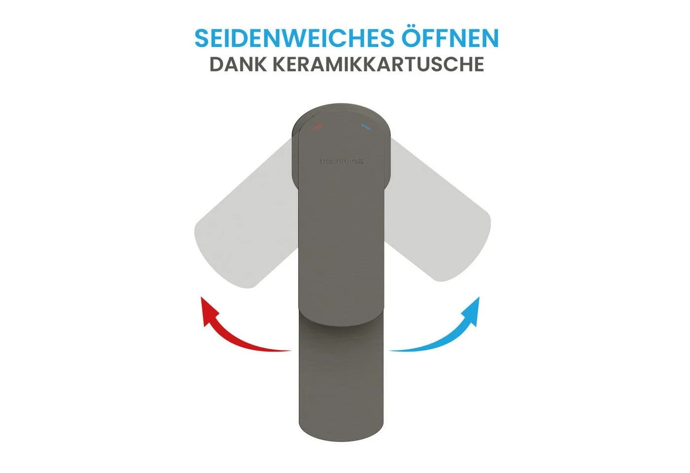 Bächlein Mizarela Waschtischarmatur Anthrazit Minimalistisch - Bild 3
