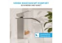 Bächlein Badarmatur Tamina Edelstahl gebürstet Wasserfalloptik Bild 4