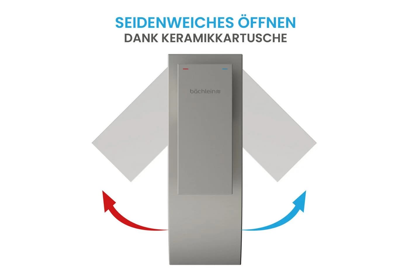 Bächlein Badarmatur Tamina Wasserfall Hoch Silber - Bild 3