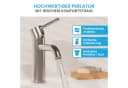 Bächlein Badarmatur Susara Einhebel-Wasserhahn Silber Modern Bild 1