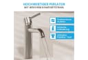 Bächlein Susara Badarmatur Wasserhahn Edelstahl Modern Bild 1
