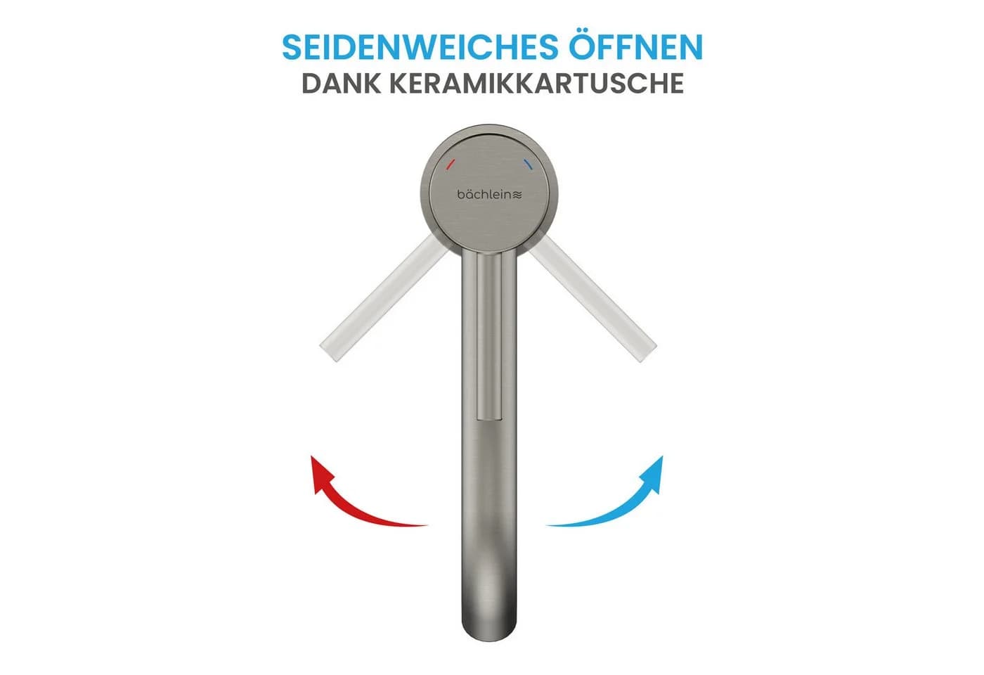 Bächlein Susara Badarmatur Wasserhahn Edelstahl Modern - Bild 3