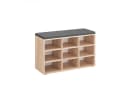 KOMTO Schuhbank Sofia 80x50x30 cm Sonoma Eiche Bild 2