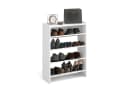 KOMTO Schuhregal Elexis 4 Schmal Weiß Offener Schuhschrank Bild 2