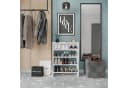 KOMTO Schuhregal Elexis 4 Schmal Weiß Offener Schuhschrank Bild 3