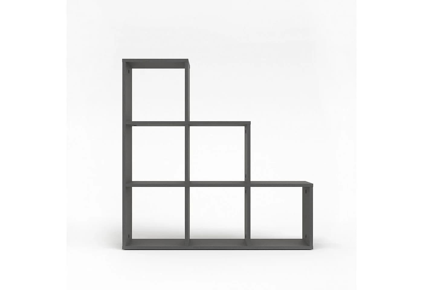 KOMTO Bücherregal Vexo Treppenregal Anthrazit 6 Fächer - Bild 4