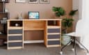 KOMTO Schreibtisch Oslo 140 mit Schubladen Moderner Bürotisch Bild 1