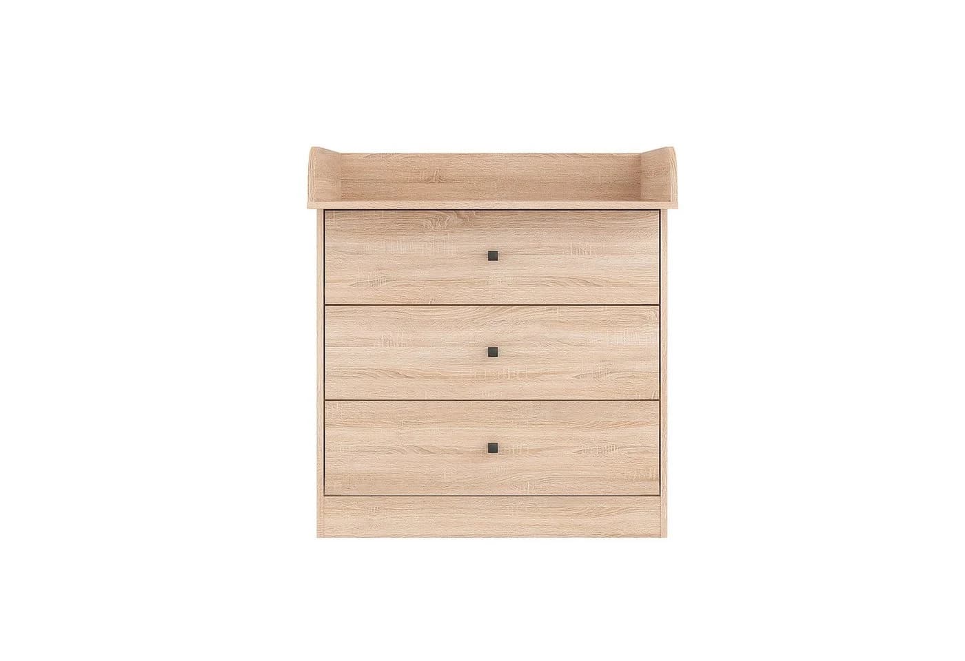 KOMTO Wickelkommode mit Schubladen Weiß Wickelaufsatz - Bild 5