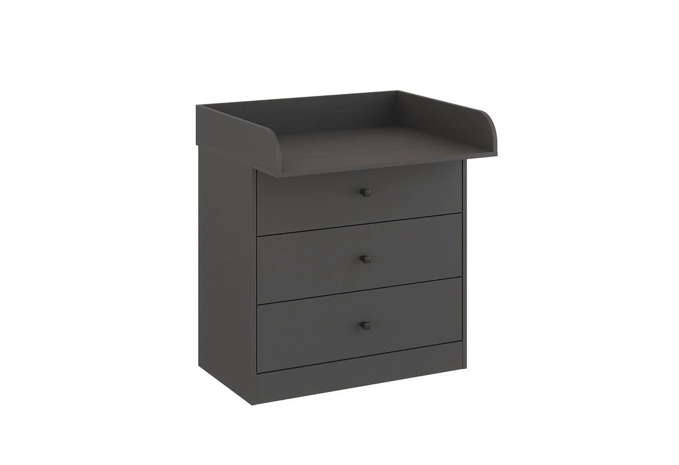 KOMTO Wickelkommode M3 Weiß mit abnehmbarem Wickelaufsatz und Schubladen - Bild 2