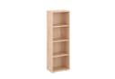 KOMTO Bücherregal Lumo 40 cm Weiß Standregal mit 3-6 Ebenen Bild 2