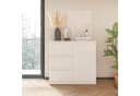 KOMTO Kommode Weiß mit 3 Schubladen und Türen – Sideboard PIKO Bild 1