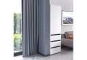 KOMTO Garderobenschrank CUBE Weiß Modern Mit Schubladen Bild 3