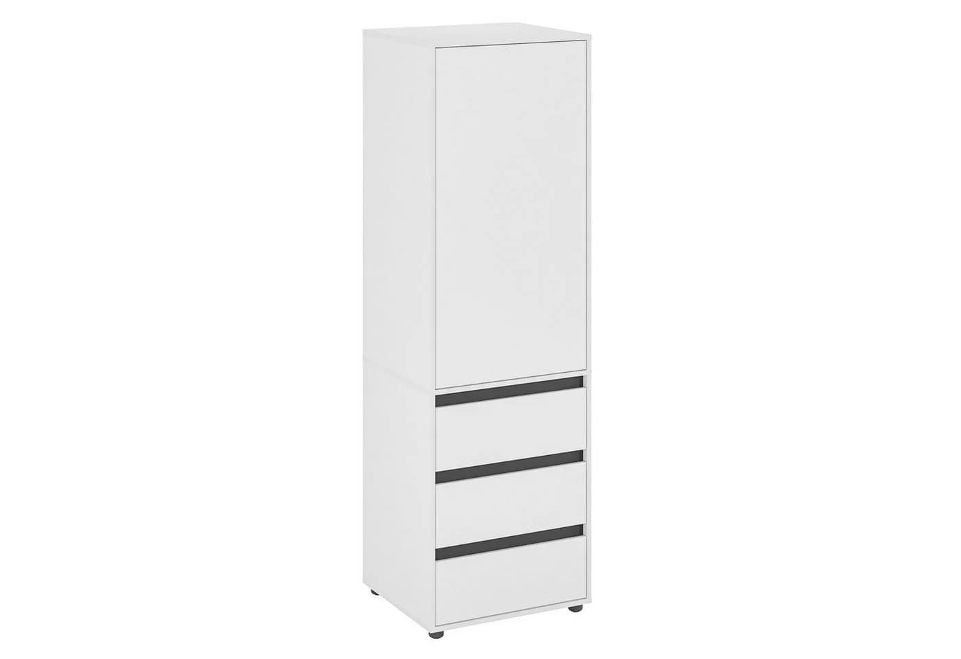 KOMTO Garderobenschrank CUBE Weiß Modern Mit Schubladen - Bild 5