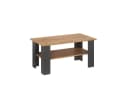 KOMTO Couchtisch Vienna Modern Spanplatte Honing Eiche Anthrazit Bild 2