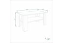 KOMTO Couchtisch Vienna Modern Spanplatte Honing Eiche Anthrazit Bild 4