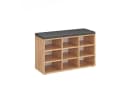 KOMTO Schuhbank Sofia 80x50x30 cm Honig Eiche Bild 2
