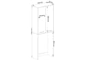 Milord FURNITURE Waschmaschinenumbauschrank 2-Türig Beige Bild 4