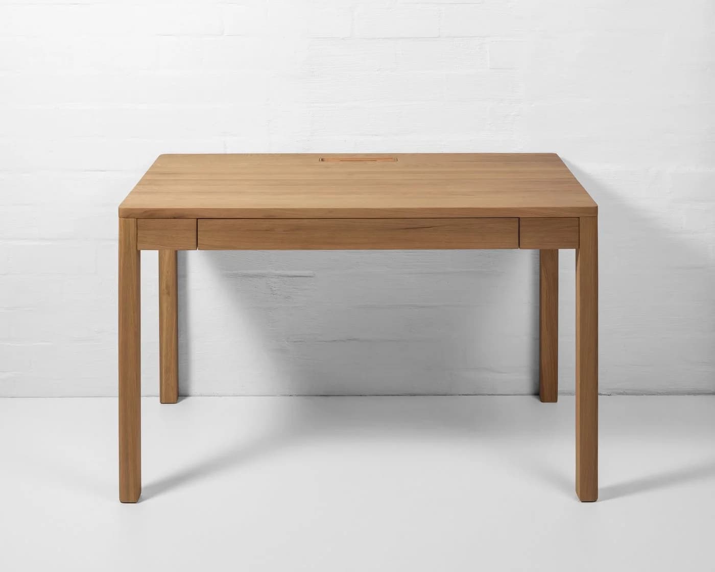 Woodek Design Schreibtisch FRANZ Massiv Eiche Beige Soft-Close - Bild 3