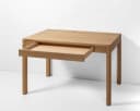 Woodek Design Schreibtisch FRANZ Massiv Eiche Beige Soft-Close Bild 4