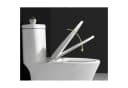 Ruhhy WC-Sitz Universal Soft-Close, abnehmbar, PP, Edelstahlscharnier, Weiß Bild 1