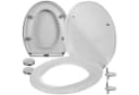 Ruhhy WC-Sitz Universal Soft-Close, abnehmbar, PP, Edelstahlscharnier, Weiß Bild 2