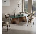 MAGNA Atelier Esstisch Tunis Marmor Crema Marfil Holzgestell Bild 3