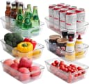 Lifewit Kühlschrank Organizer 6er Set Transparent BPA-frei Stapelbar Bild 2