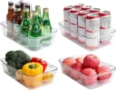 Lifewit Kühlschrank Organizer Set 4-teilig Transparent Stapelbar Bild 2