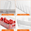 Lifewit Kühlschrank Organizer Set 4-teilig Transparent Stapelbar Bild 3