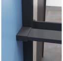 Duschparadies Walk-in-Dusche 200cm 8mm ESG Schwarz mit Handtuchhalter Bild 5