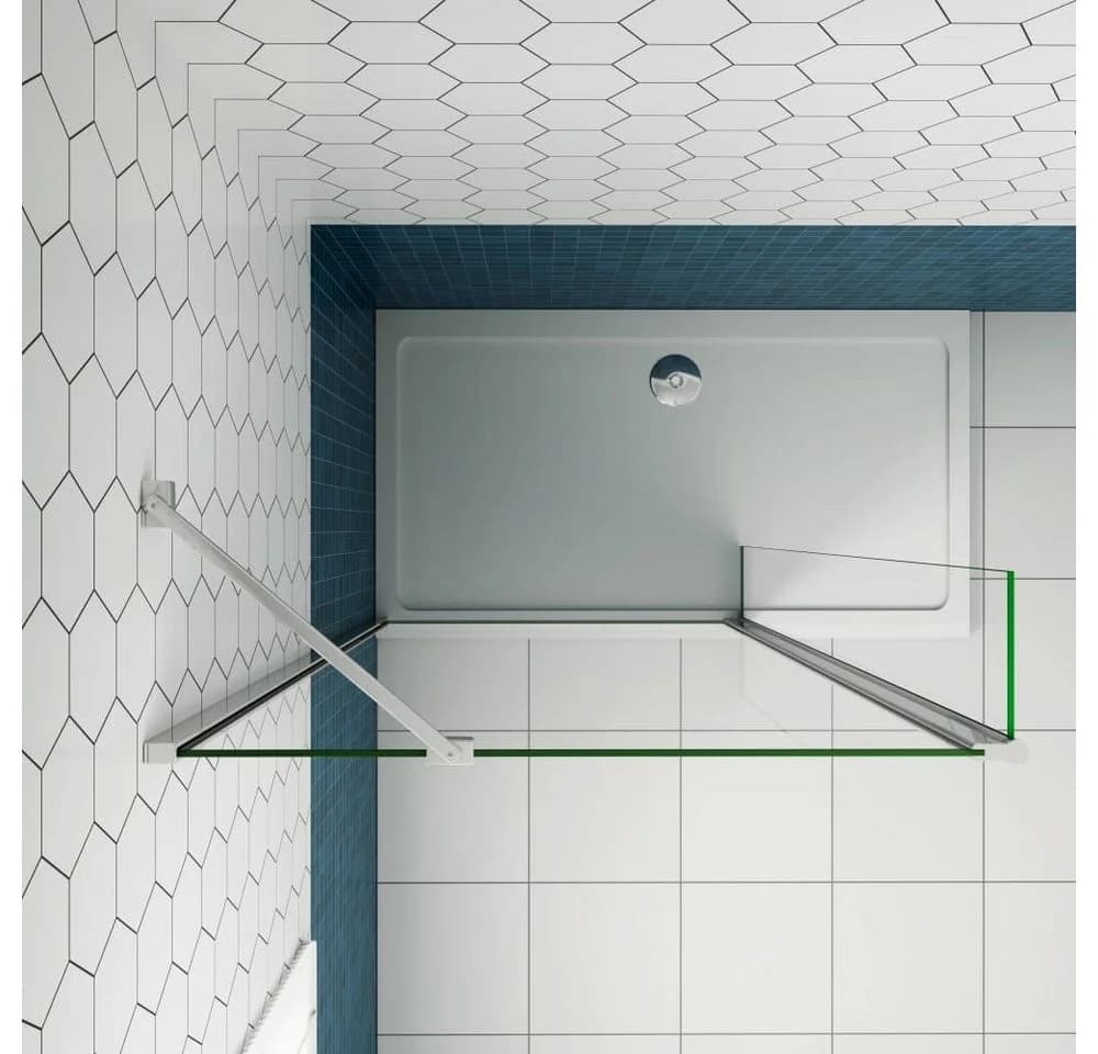 Duschparadies Walk-in-Dusche 200cm 8mm ESG Glas mit Easyclean