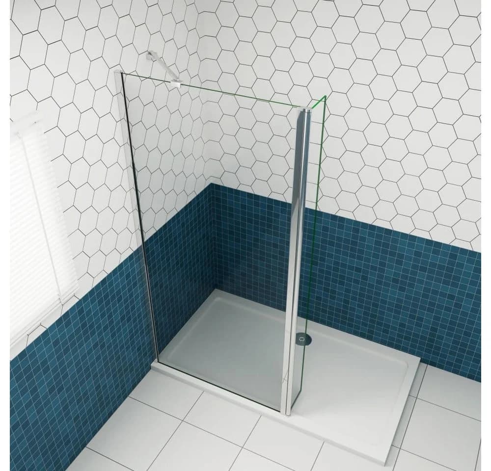 Duschparadies Walk-in-Dusche 200cm 8mm ESG-Sicherheitsglas Easyclean - Bild 3